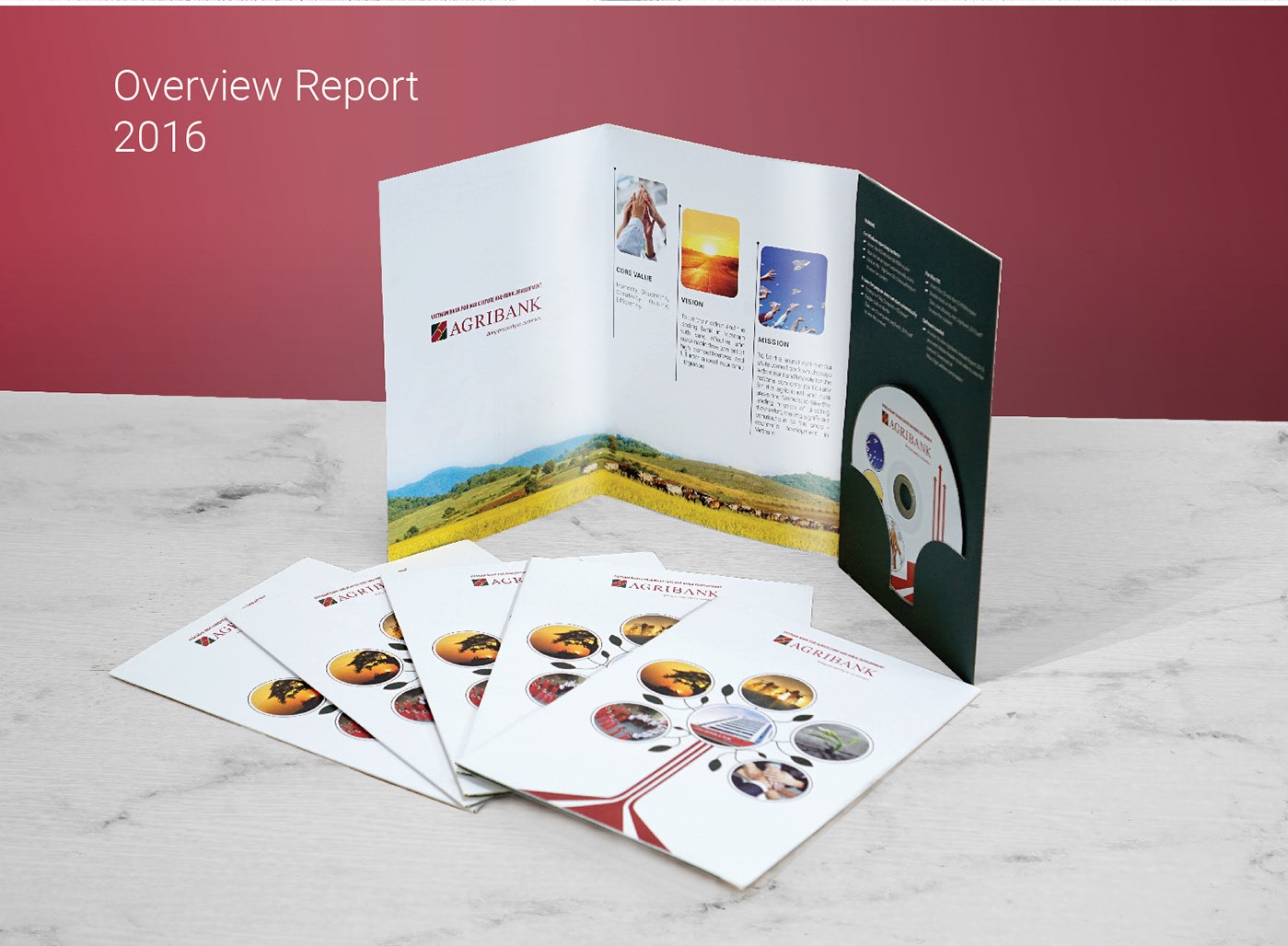 Mẫu Báo cáo thường niên Agribank 2016 do Sao Kim thiết kế 