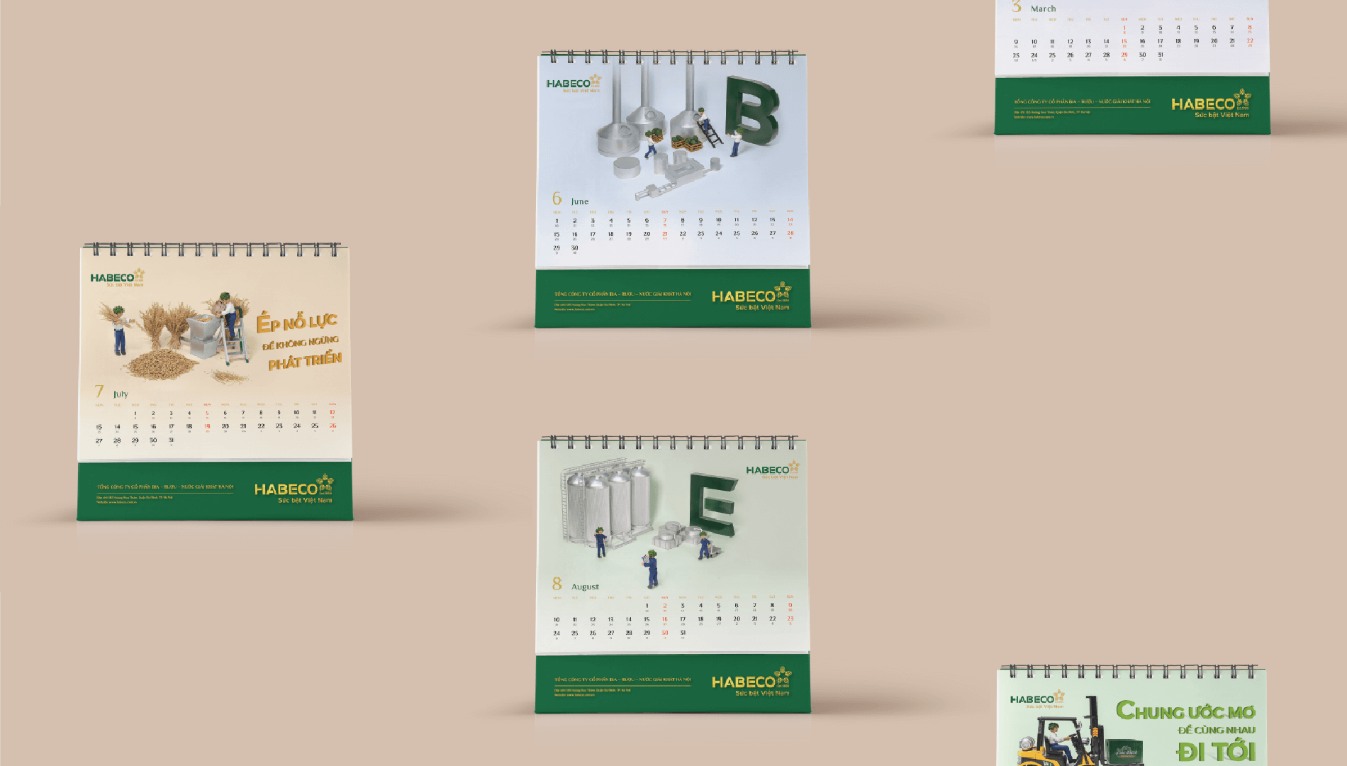 Dự án thiết kế lịch tết Habeco 2020 - 10