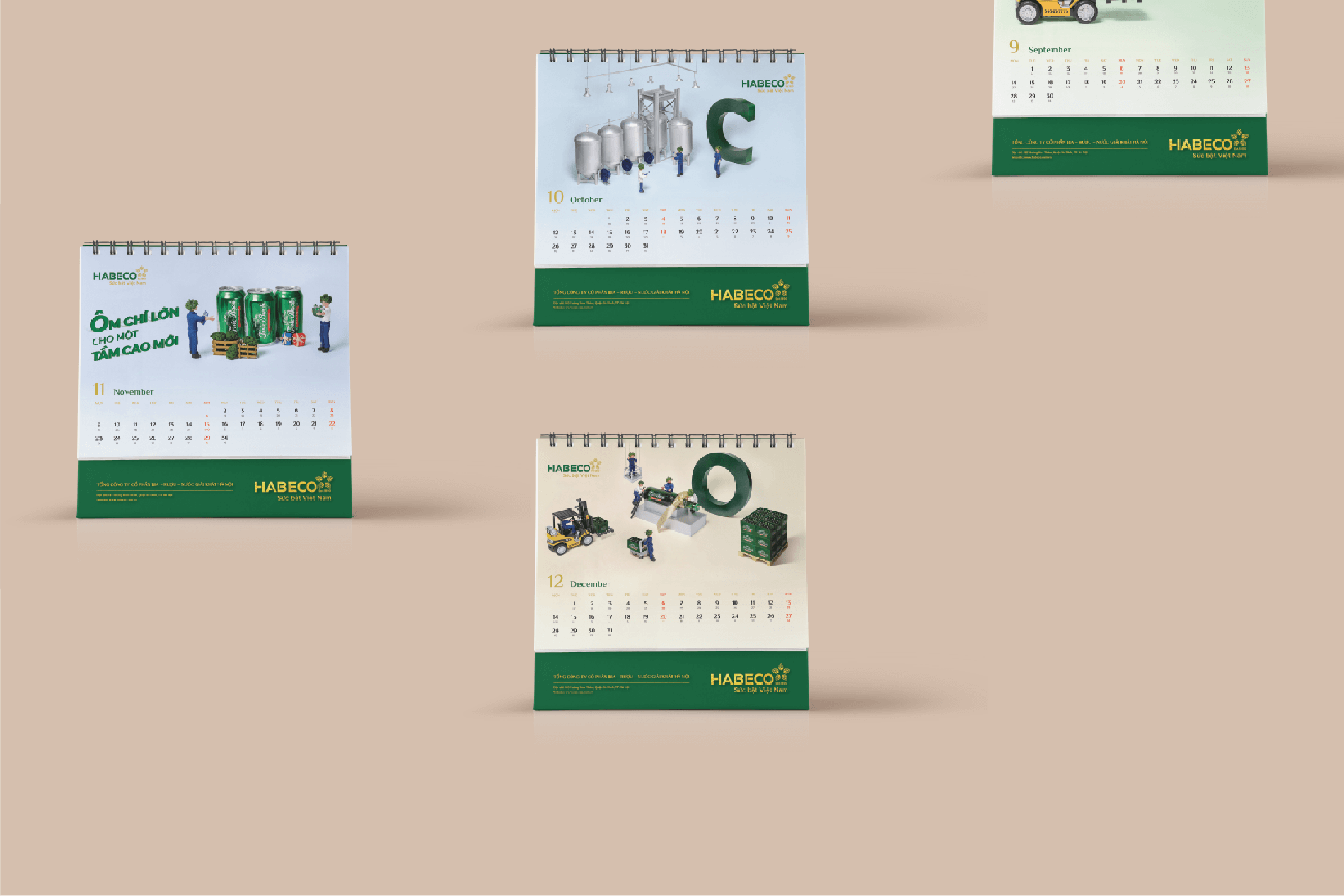 Dự án thiết kế lịch tết Habeco 2020 - 11