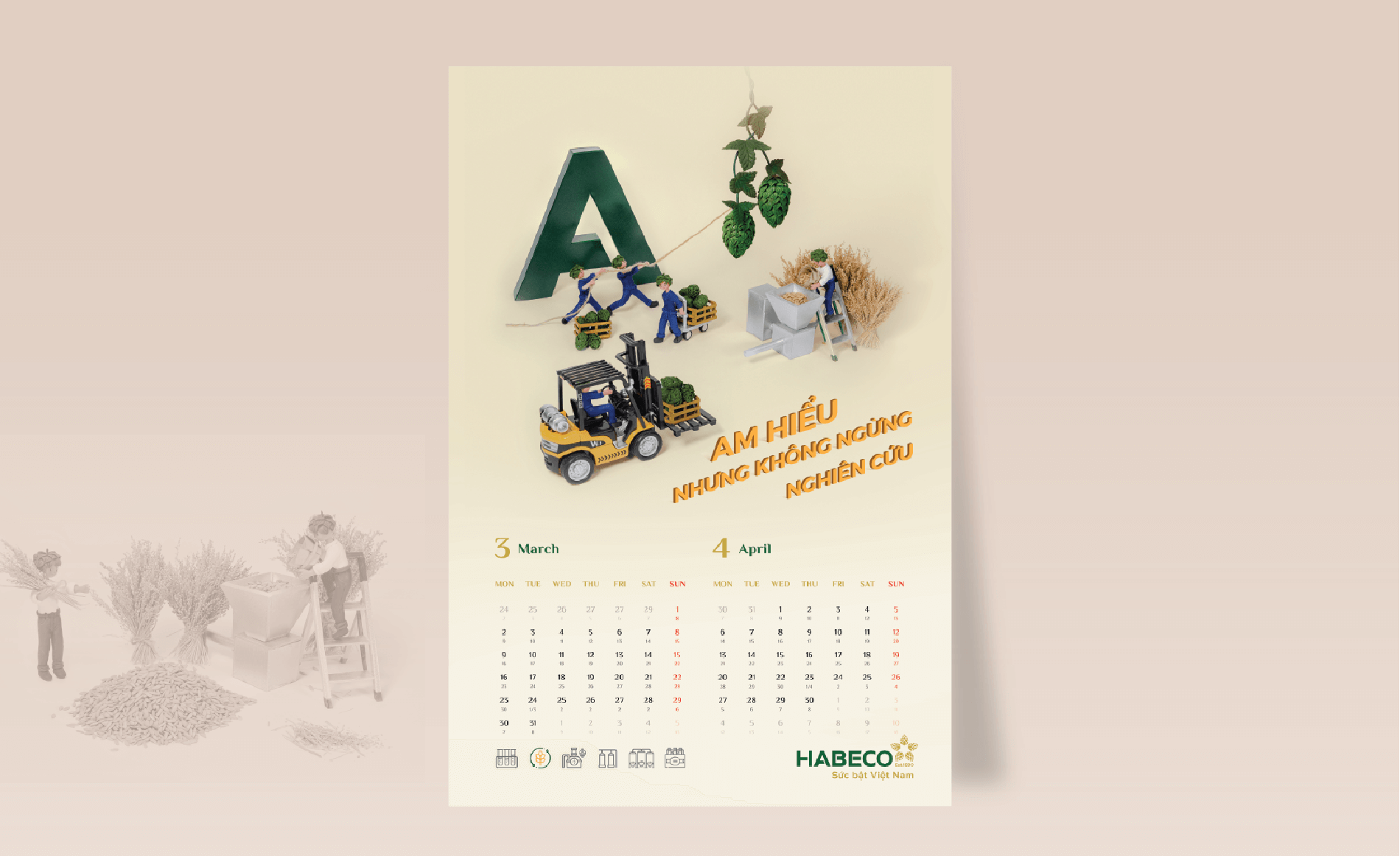 Dự án thiết kế lịch tết Habeco 2020 - 14