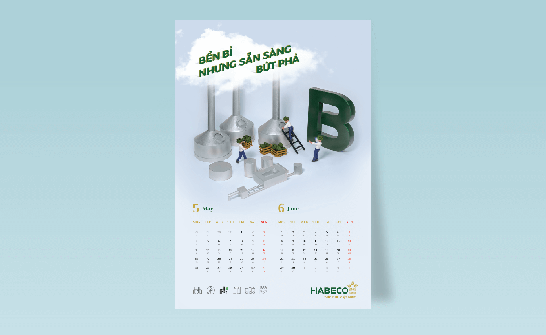 Dự án thiết kế lịch tết Habeco 2020 - 15