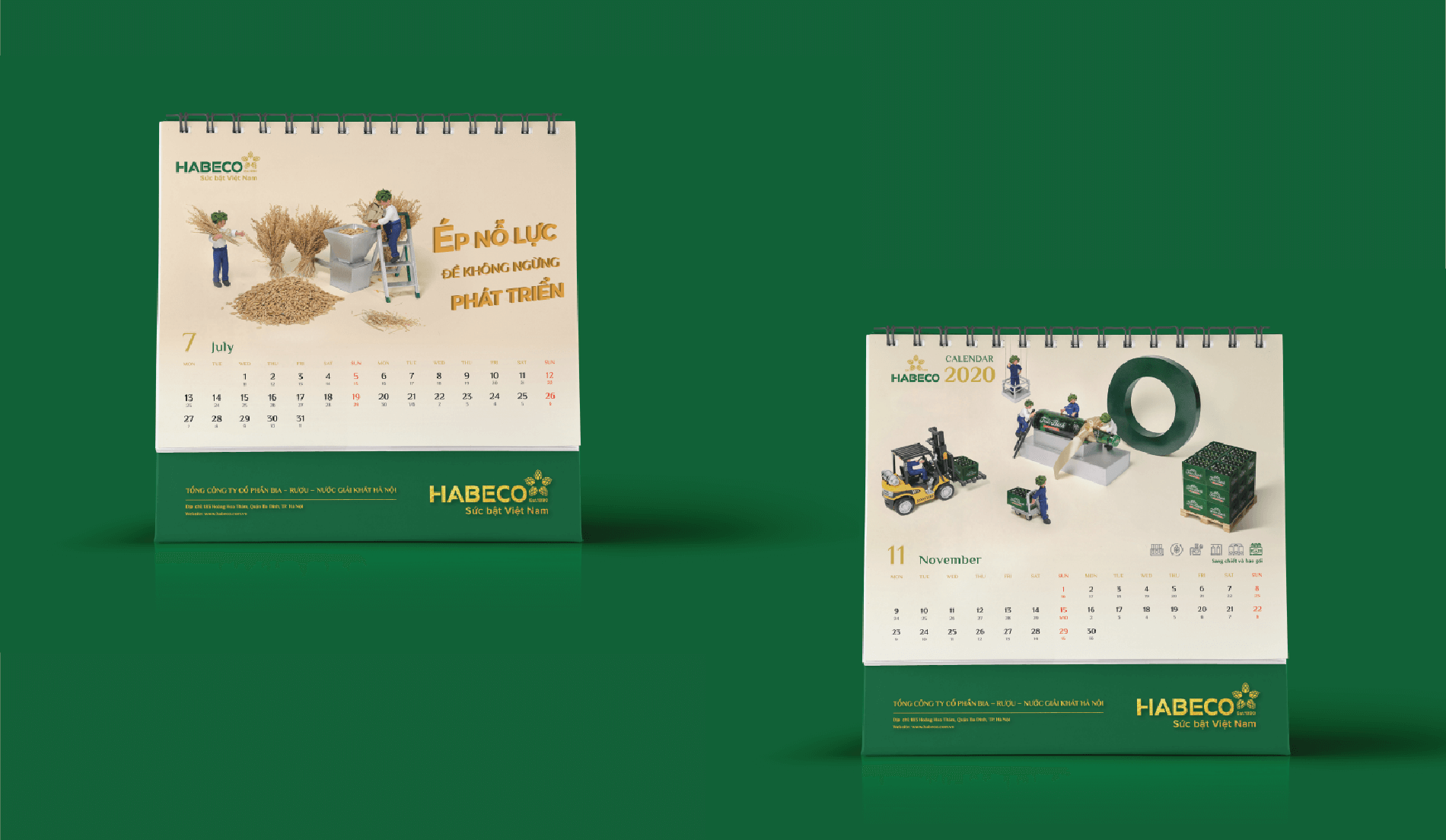 Dự án thiết kế lịch tết Habeco 2020 - 8