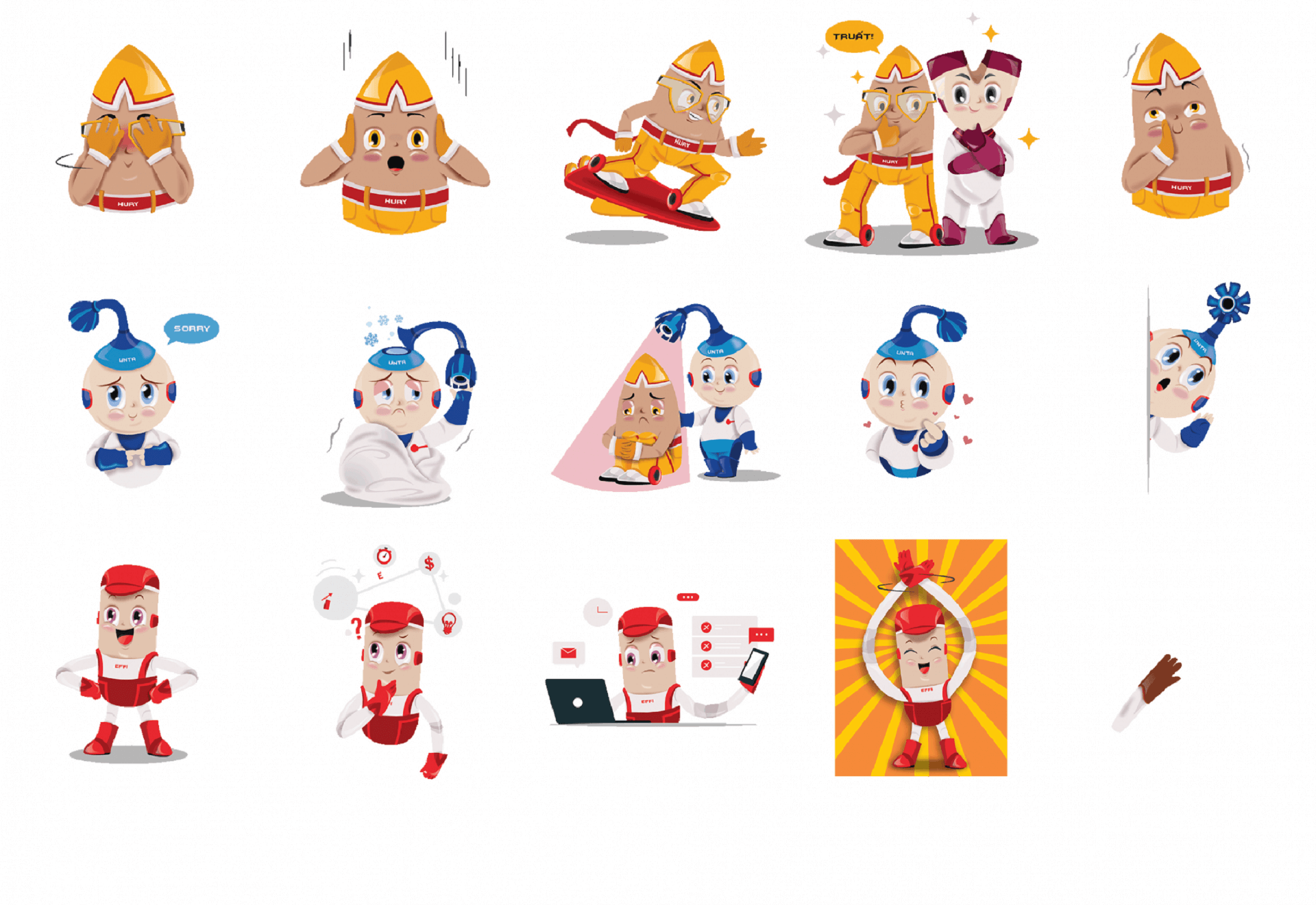 Dự án thiết kế Mascot (linh vật thương hiệu) cho TNG Holdings - Sao Kim Branding (16-2)