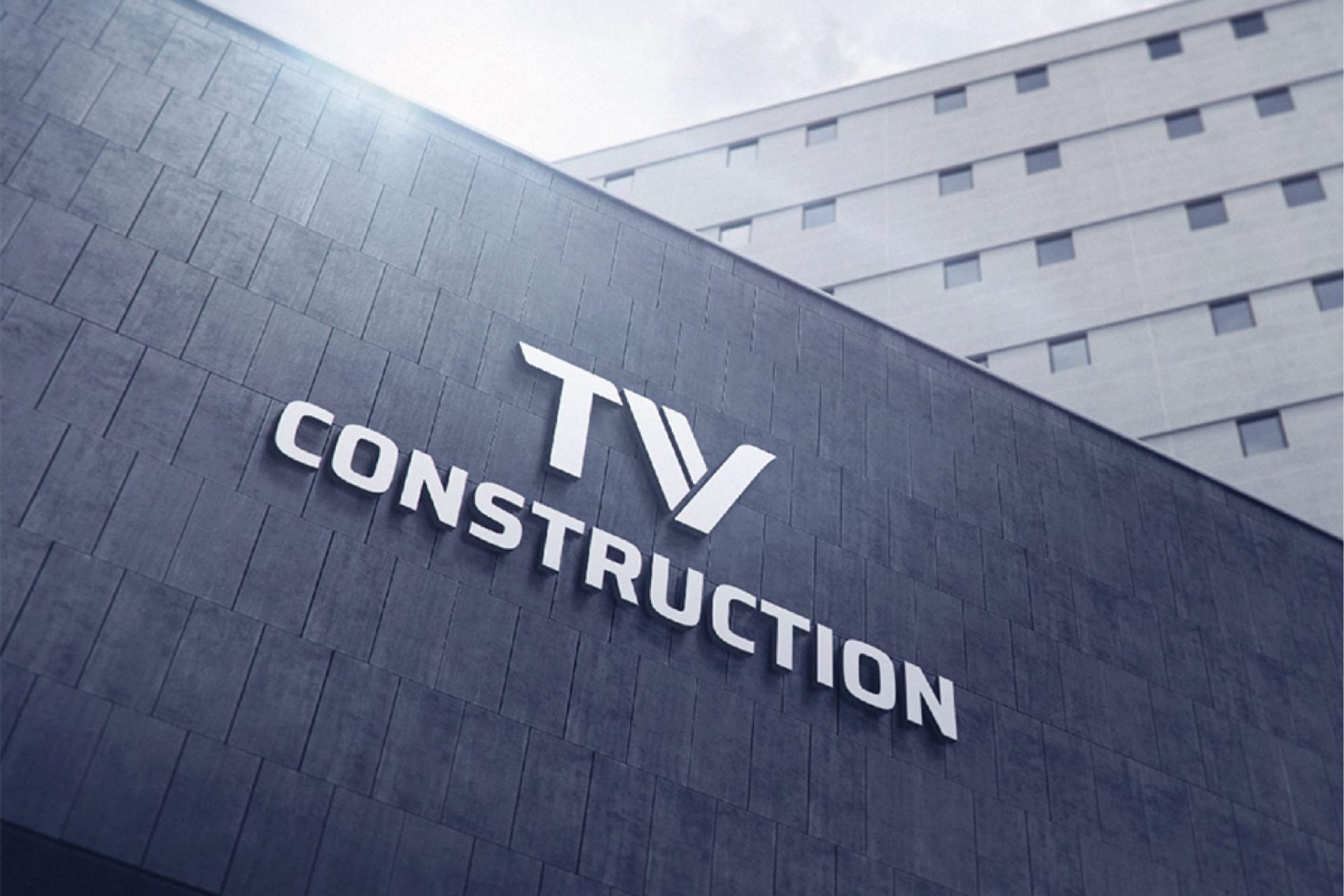 Dự án thiết kế thương hiệu TV Construction - Logo