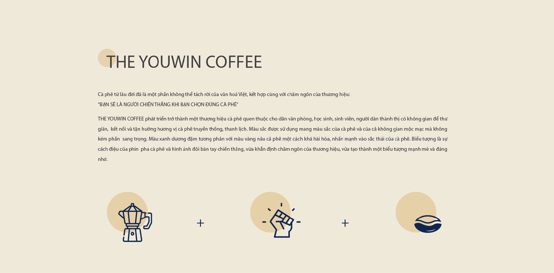 Dự án thiết kế thương hiệu The Youwin Coffee - Ý tưởng thiết kế Logo The Yowin Coffee