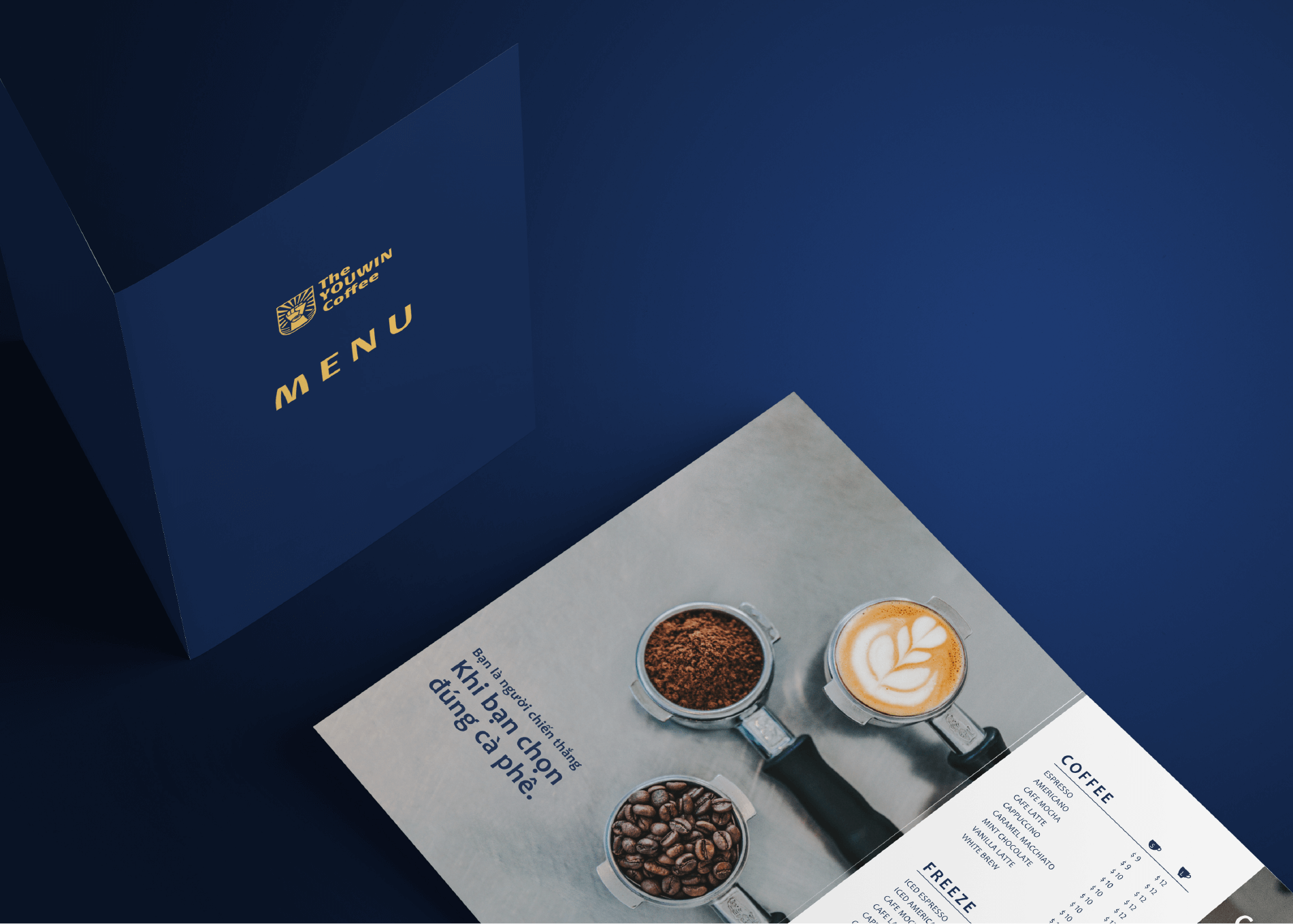 Dự án thiết kế thương hiệu The Youwin Coffee - Menu
