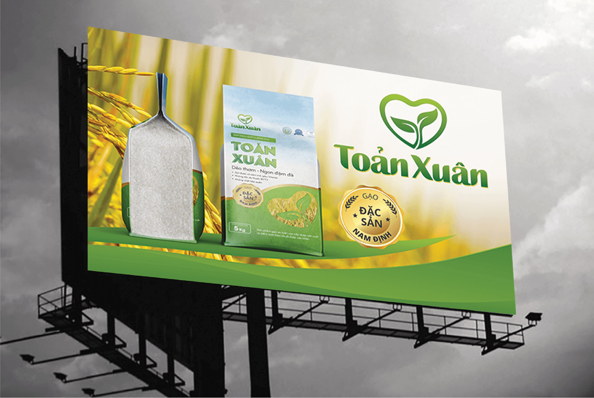 Dự án thiết kế thương hiệu, thiết kế bao bì Gạo Toản Xuân - 10