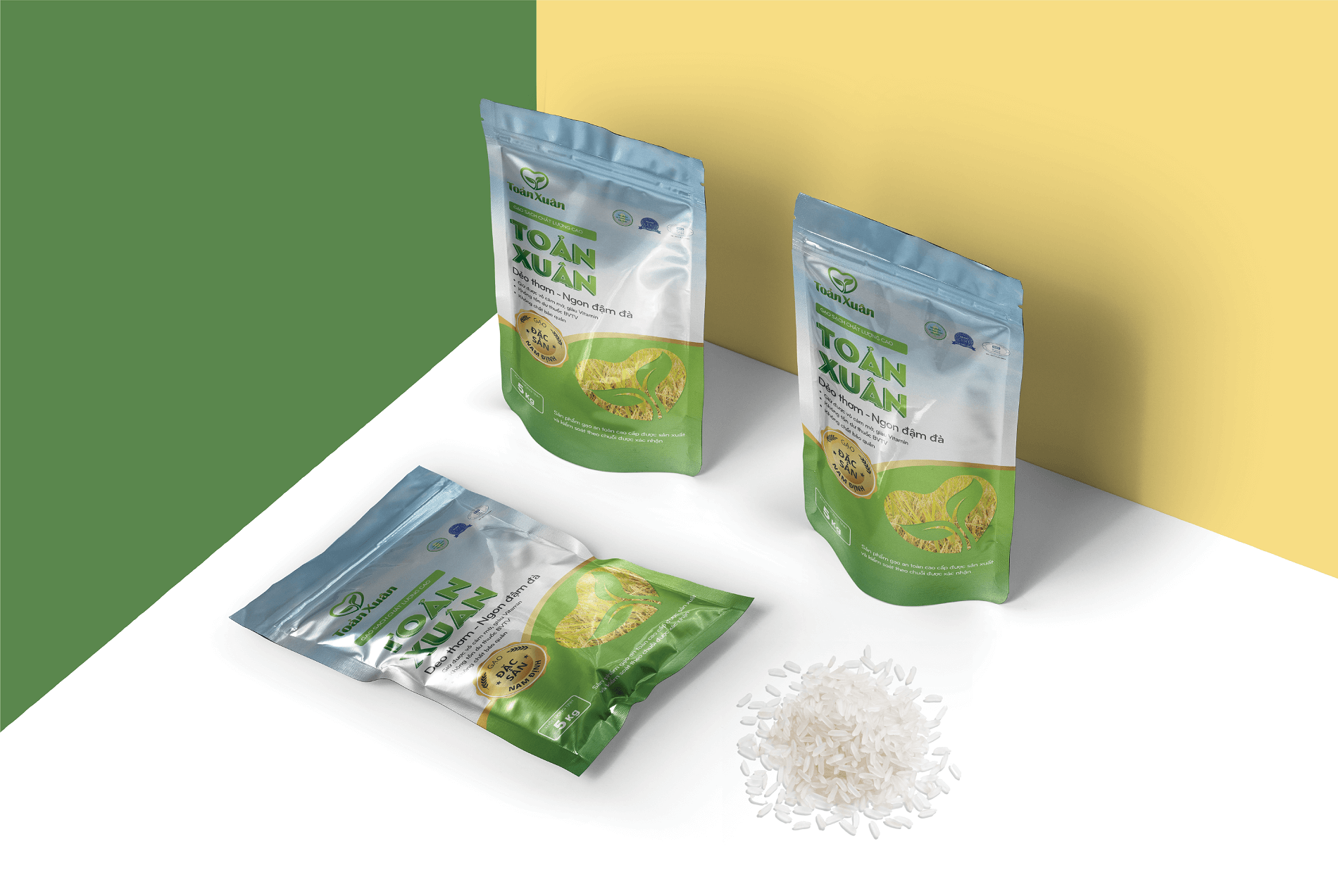 Dự án thiết kế thương hiệu, thiết kế bao bì Gạo Toản Xuân - 12