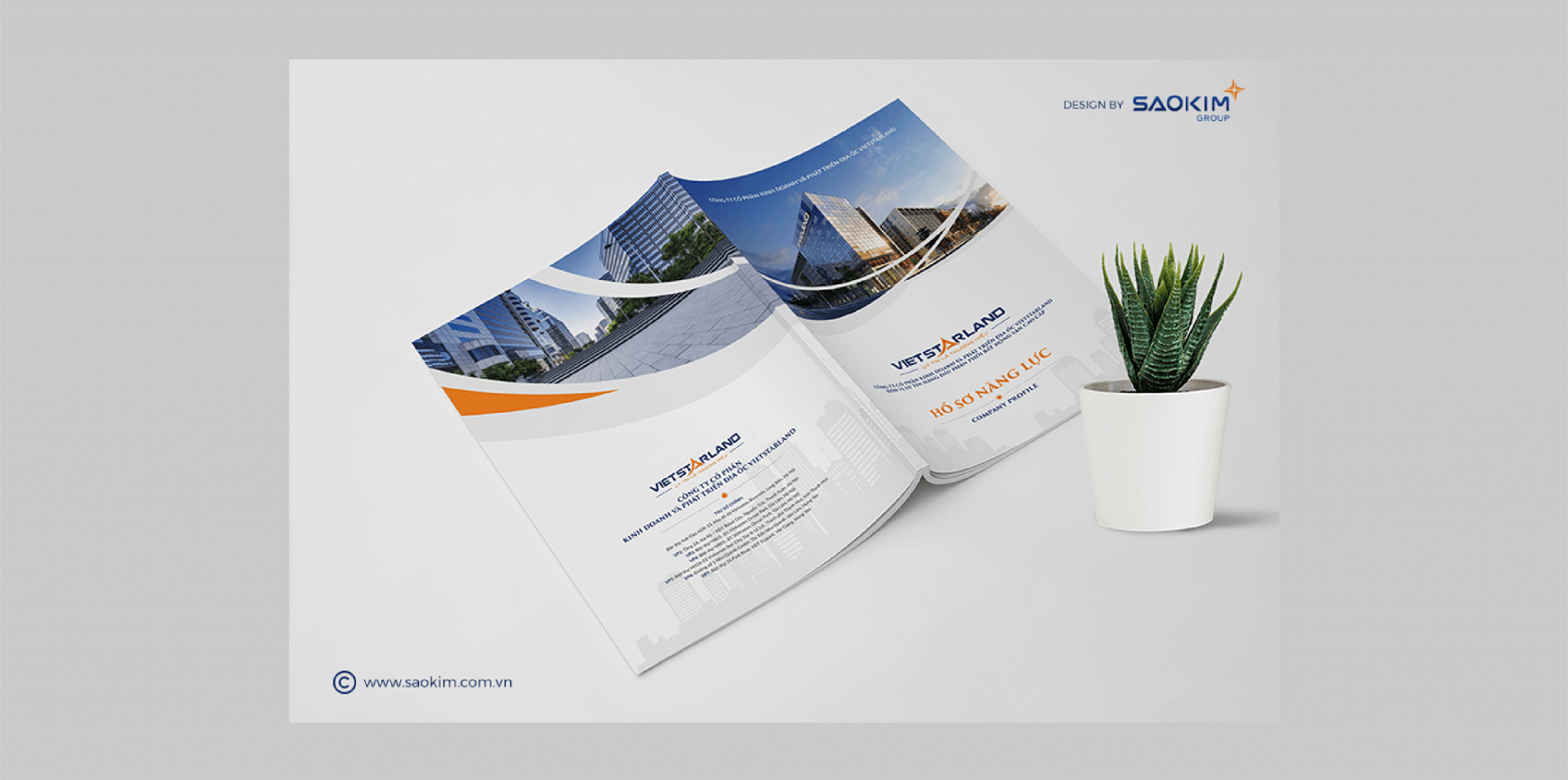 Dự án thiết kế thương hiệu, thiết kế hồ sơ năng lực VIETSTARLAND - 8