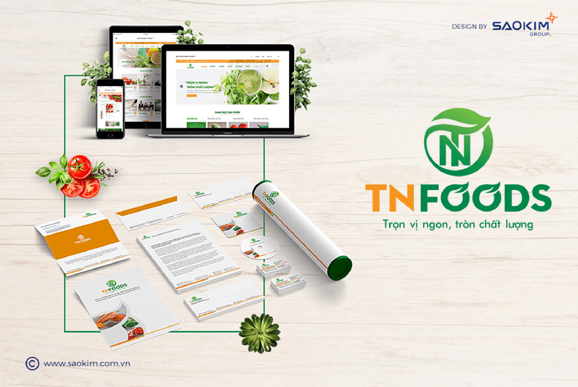 Dự án thiết kế thương hiệu, thiết kế website, nhận diện TN FOODS - 18