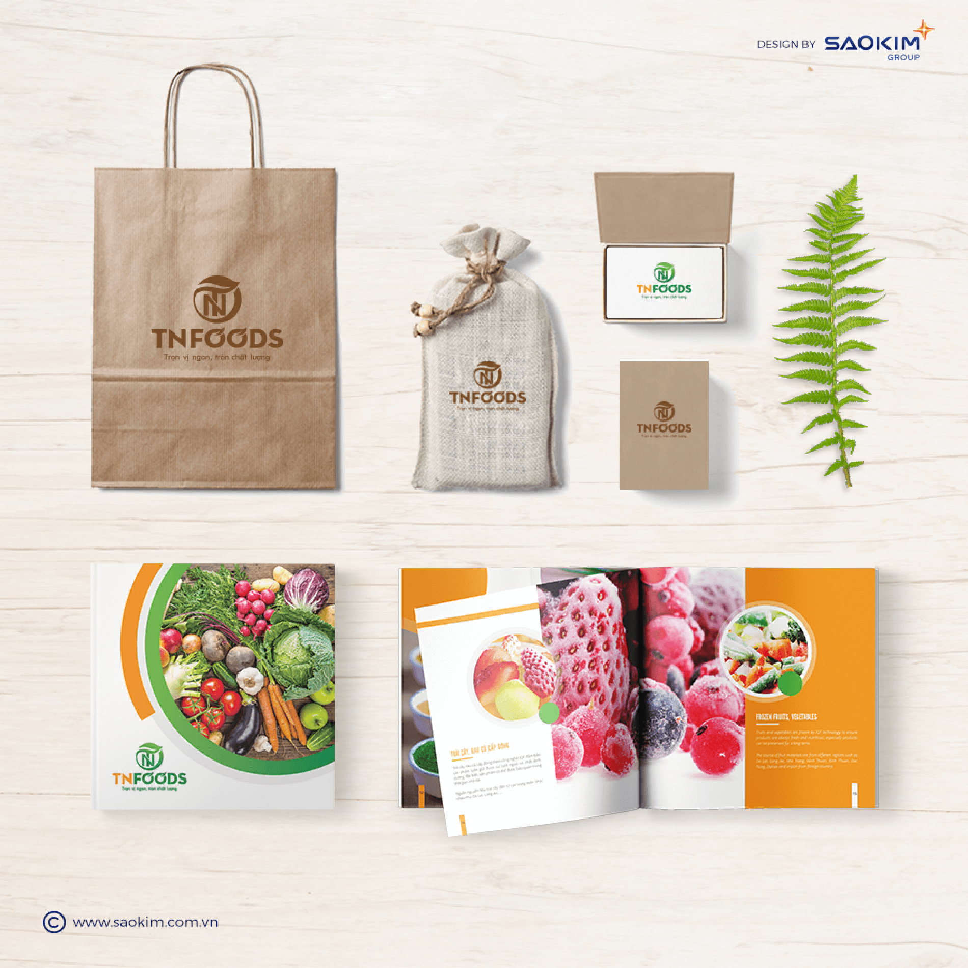 Dự án thiết kế thương hiệu, thiết kế website, nhận diện TN FOODS - 6