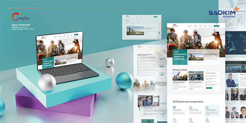 Dịch vụ thiết kế website - ảnh từ SaoKim Branding