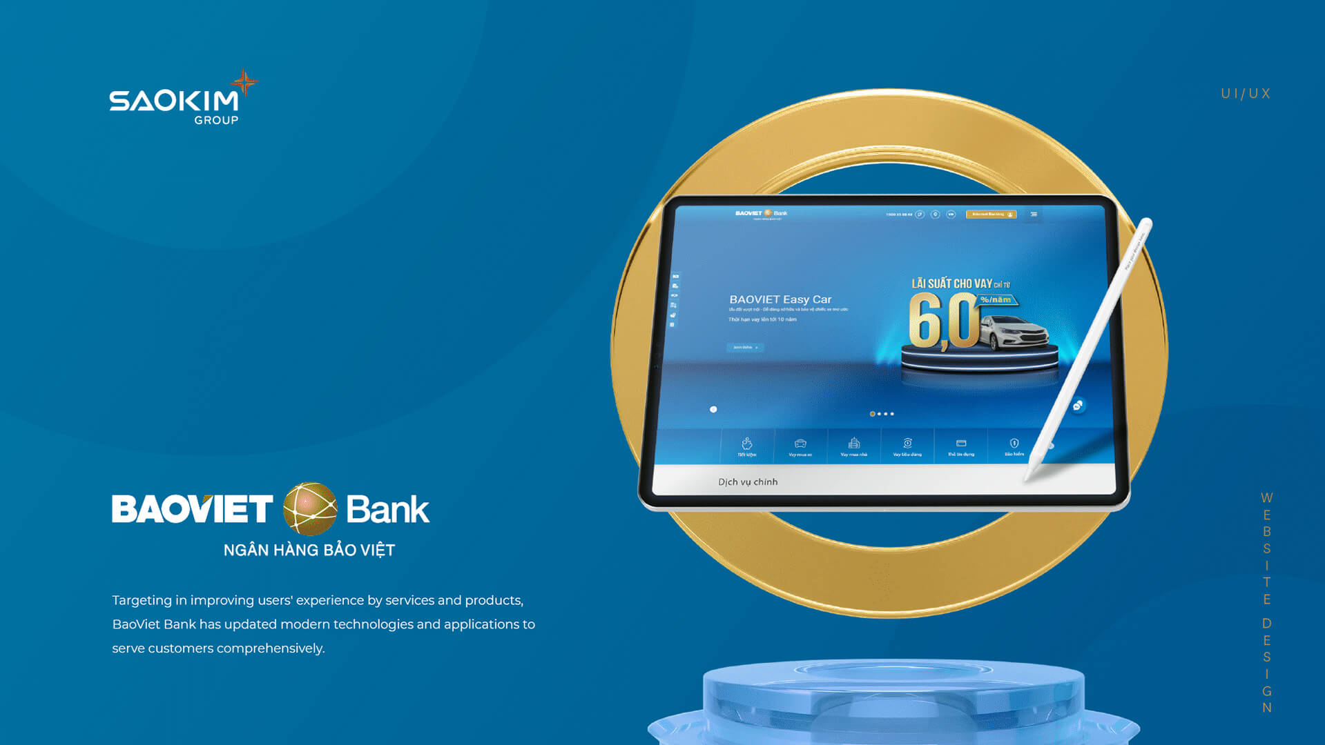 Dự án thiết kế website Bảo Việt Bank - Sao Kim Branding