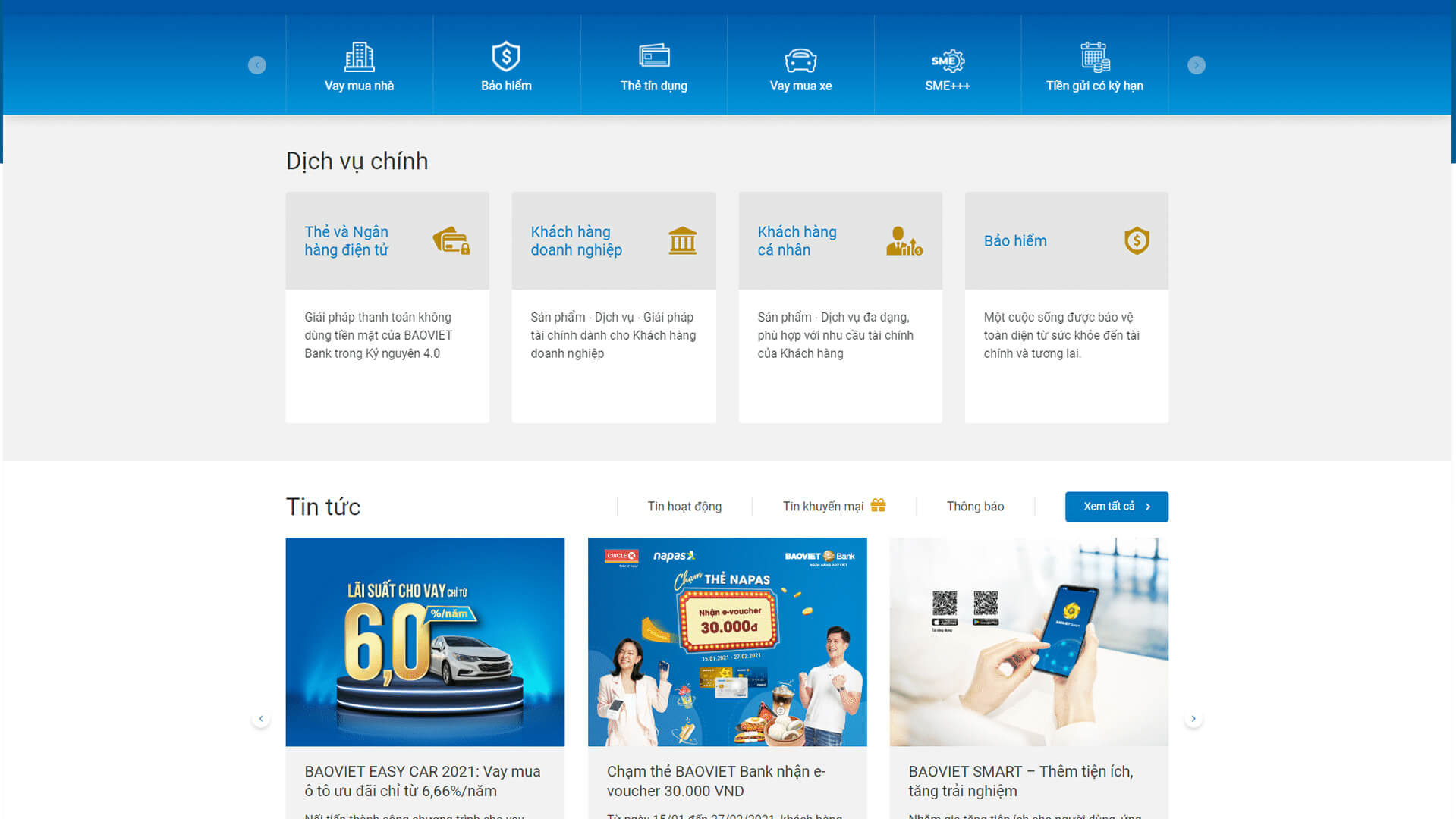 Dự án thiết kế website Bảo Việt Bank - 11