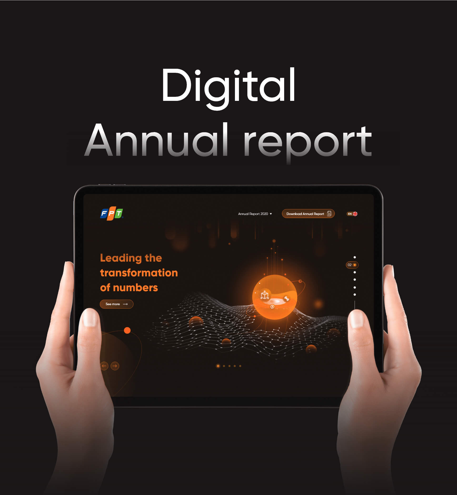 Dự án thiết kế Website FPT Digital Annual Report - 1