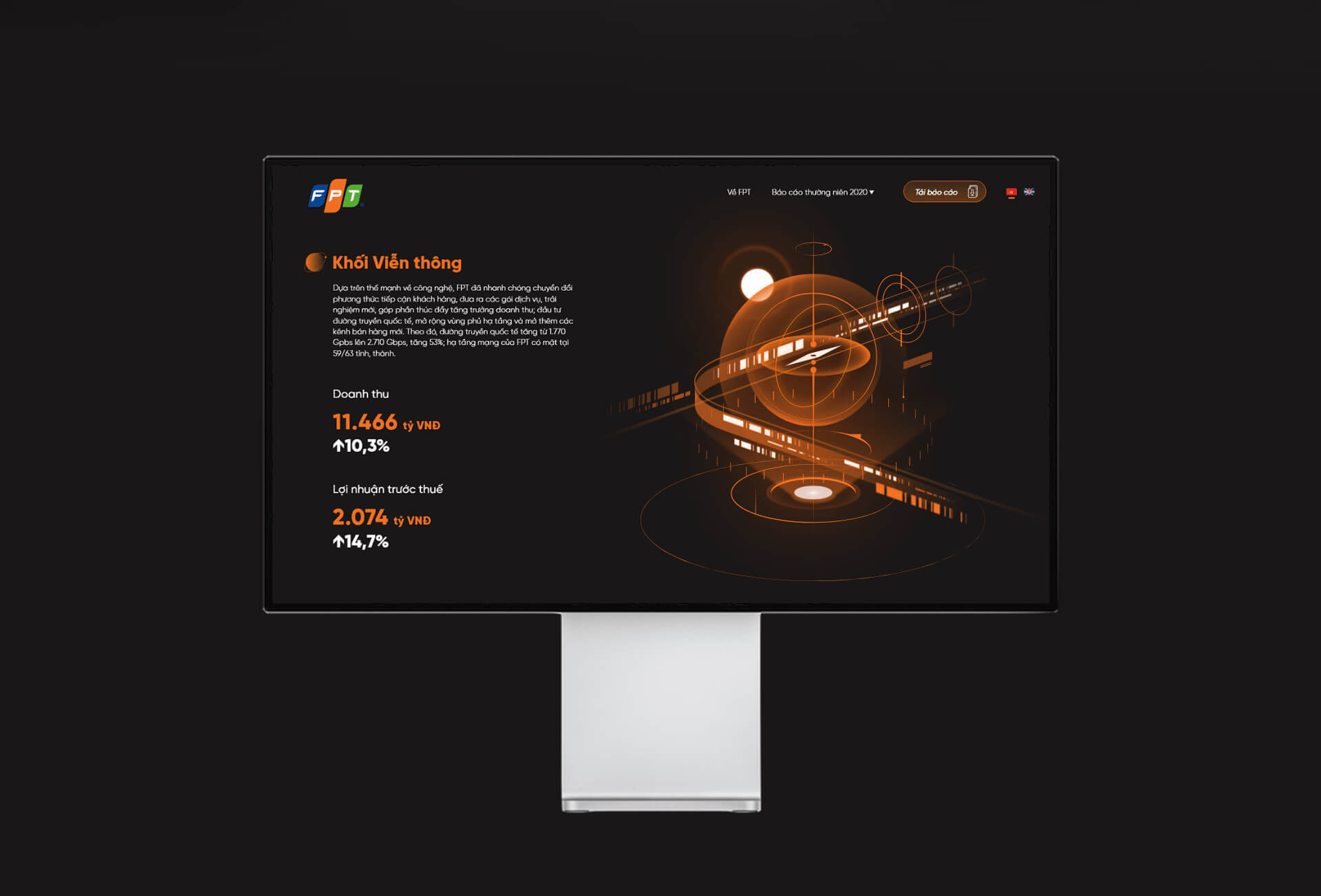 Dự án thiết kế Website FPT Digital Annual Report - 9