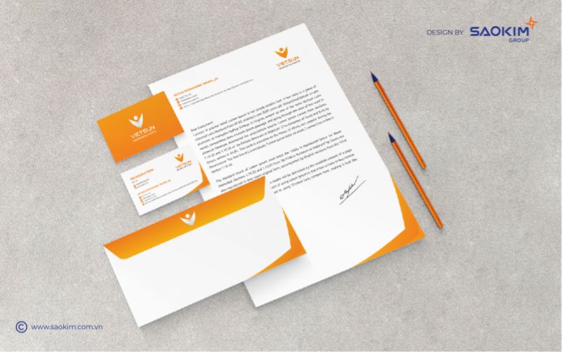 Dự án thiết kế thương hiệu Vietsun - Bộ nhận diện thương hiệu văn phòng 2