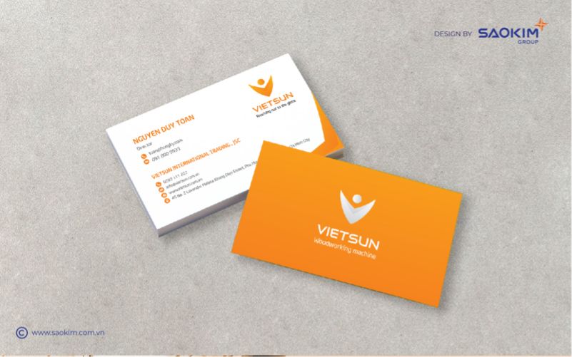 Dự án thiết kế thương hiệu Vietsun - Name Card