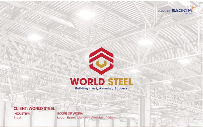 Dự án Thiết kế thương hiệu World Steel - Logo