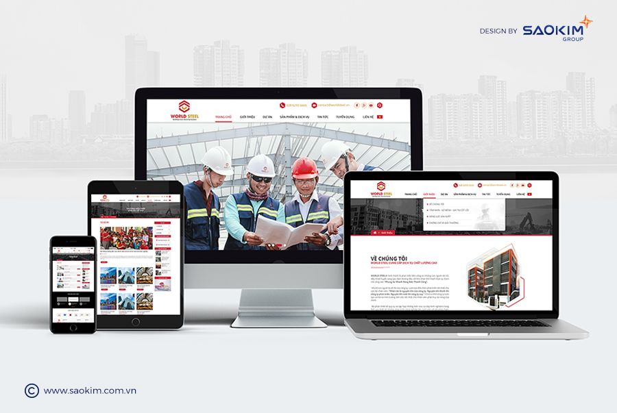 Dự án Thiết kế thương hiệu World Steel - Website