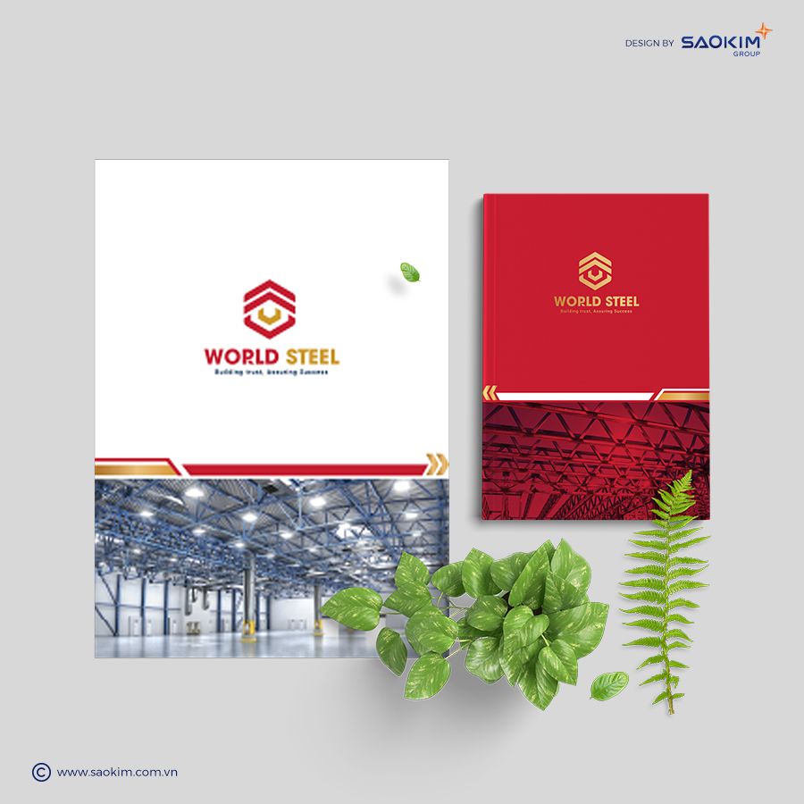 Dự án Thiết kế thương hiệu World Steel - Folder