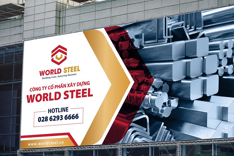Dự án Thiết kế thương hiệu World Steel - Banner