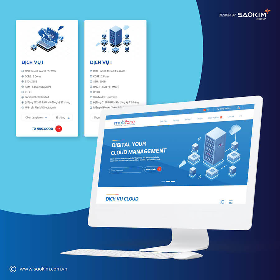 Dự án thiết kế Website Mobifone Cloud - 19