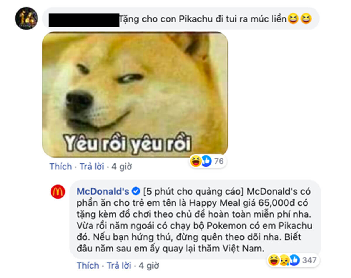 Xu hướng xây dựng thương hiệu bằng cách xây dựng tính cách thương hiệu - McDonald's