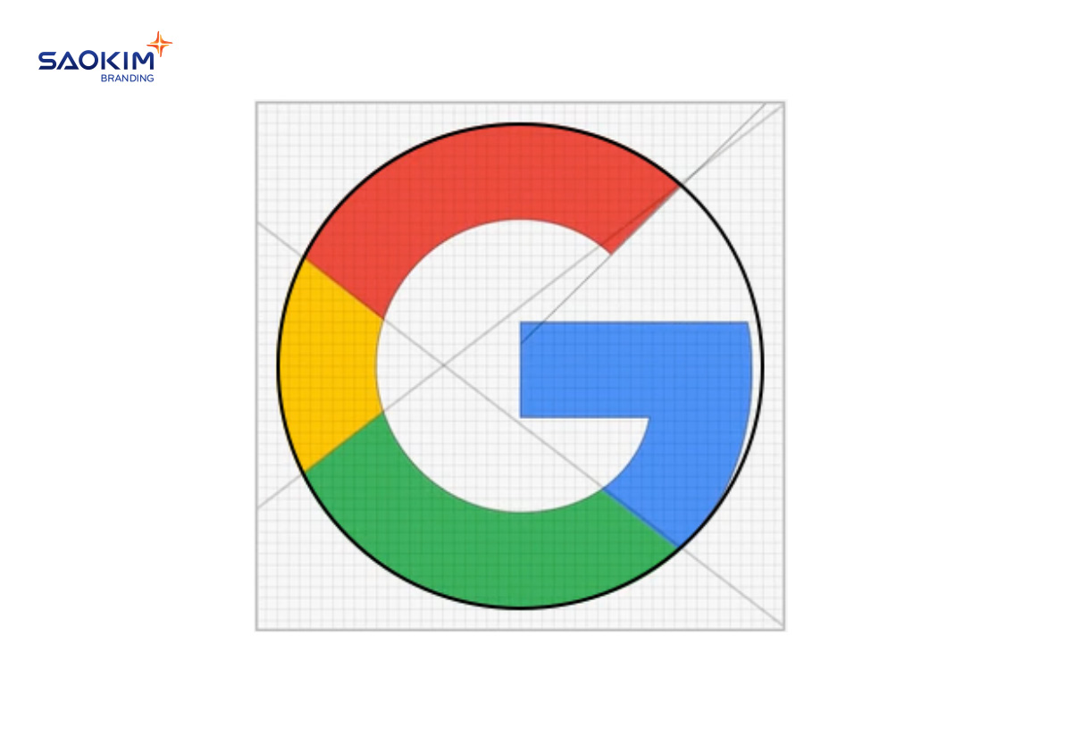 Thiết kế biểu tượng chữ G trong logo của Google