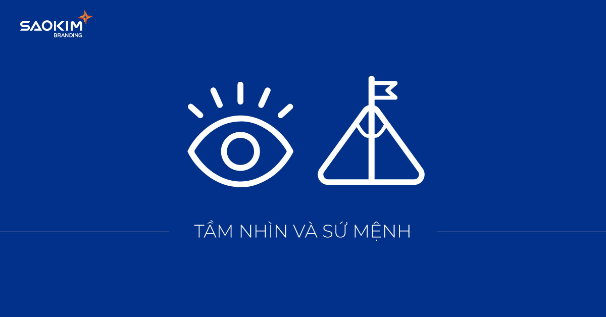 Tầm nhìn và sứ mệnh quy trình mẫu ví dụ sao kim branding