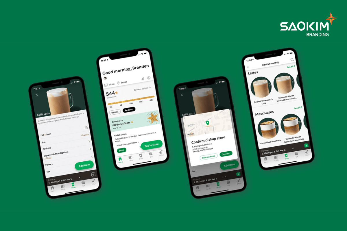 Chương trình khách hàng thân thiết trên ứng dụng di động của Starbucks
