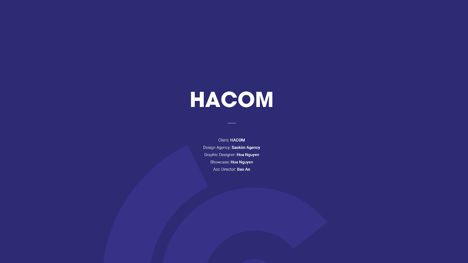 Dự án thiết kế thương hiệu HACOM - 1