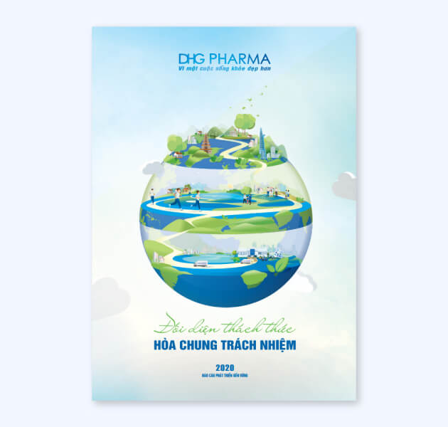Mẫu Báo cáo phát triển bền vững Dược Hậu Giang 2020