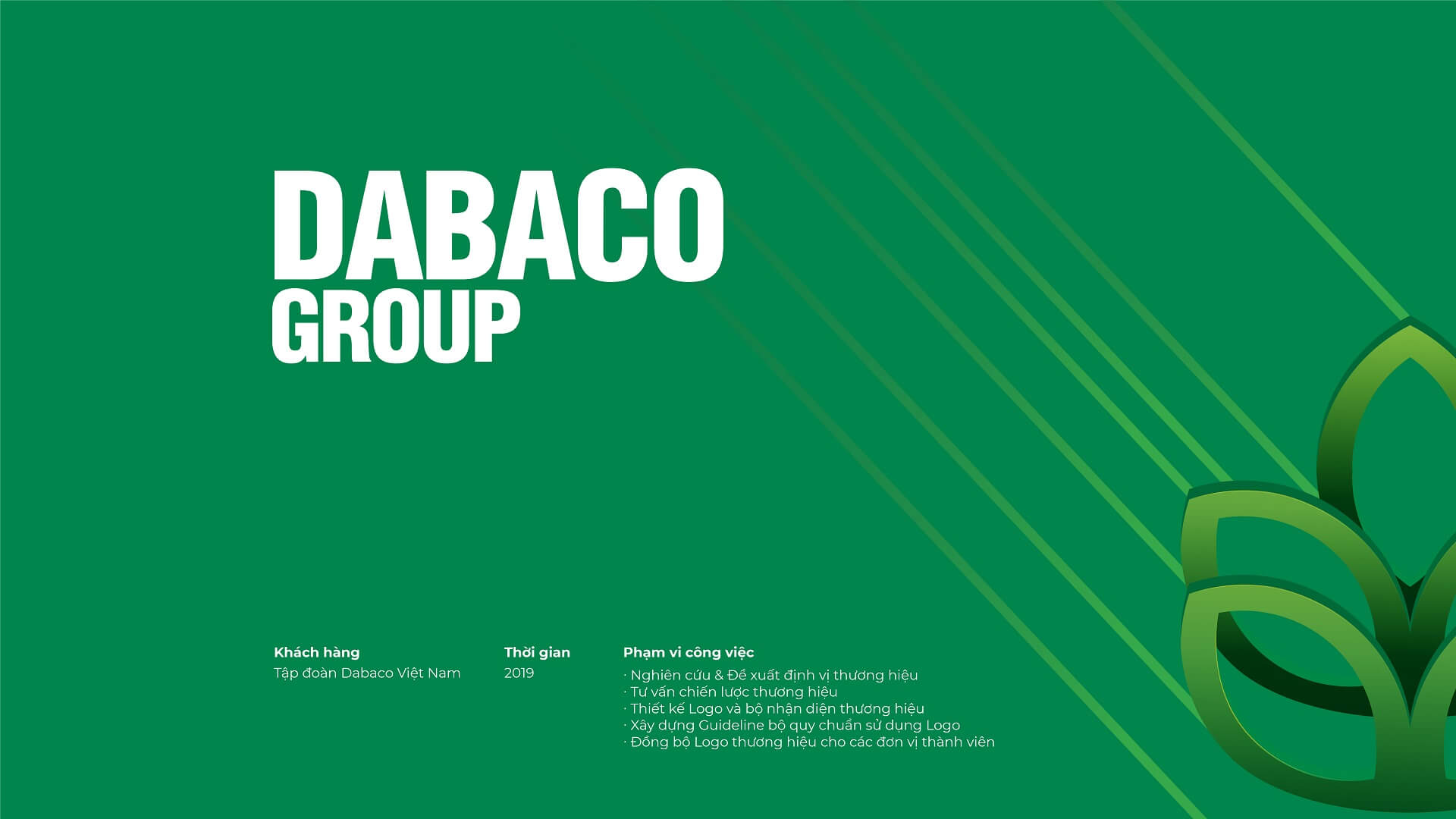 Dự án thiết kế bộ nhận diện thương hiệu, thiết kế logo DABACO GROUP của Sao Kim Branding - 1