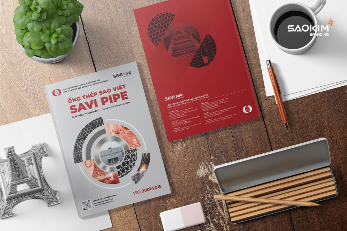 Thiết kế hồ sơ năng lực Ống Thép Sao Việt (SAVI) do Sao Kim thực hiện