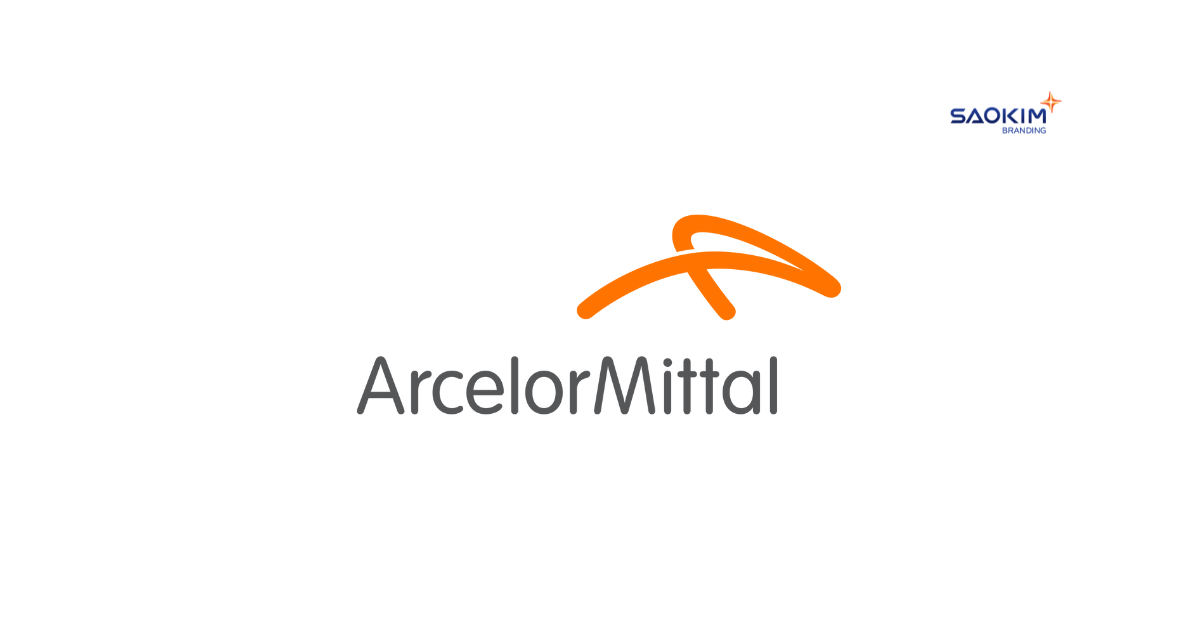mẫu thiết kế logo công ty thép ArcelorMittal