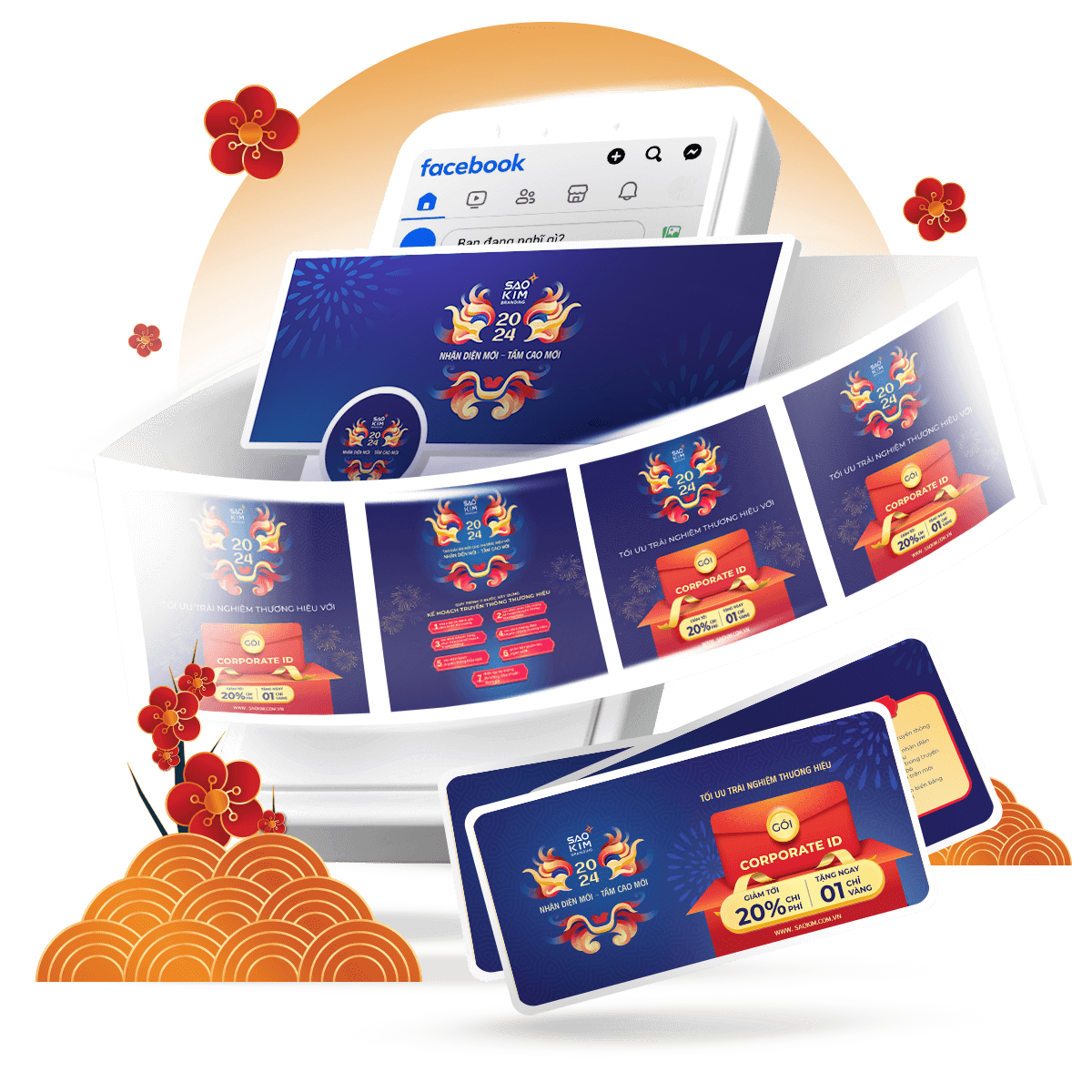 Dịch vụ thiết kế hình ảnh ngày lễ tết cho thương hiệu