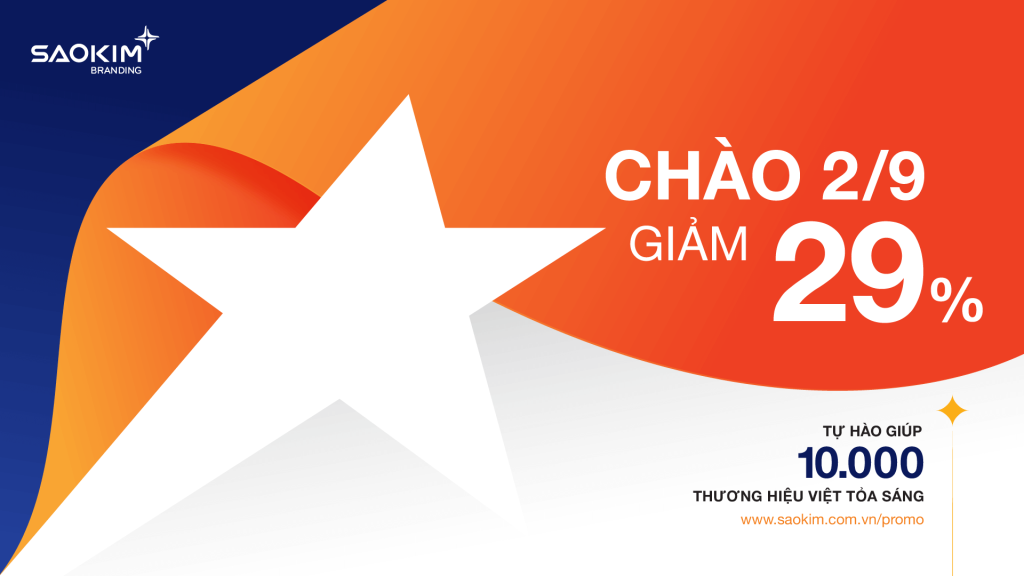 Chào mừng 2/9 giảm 29% - Tự hào nâng tầm thương hiệu Việt 9 Chương trình chào mừng 2/9/2024 - Tự hào nâng tầm thương hiệu Việt