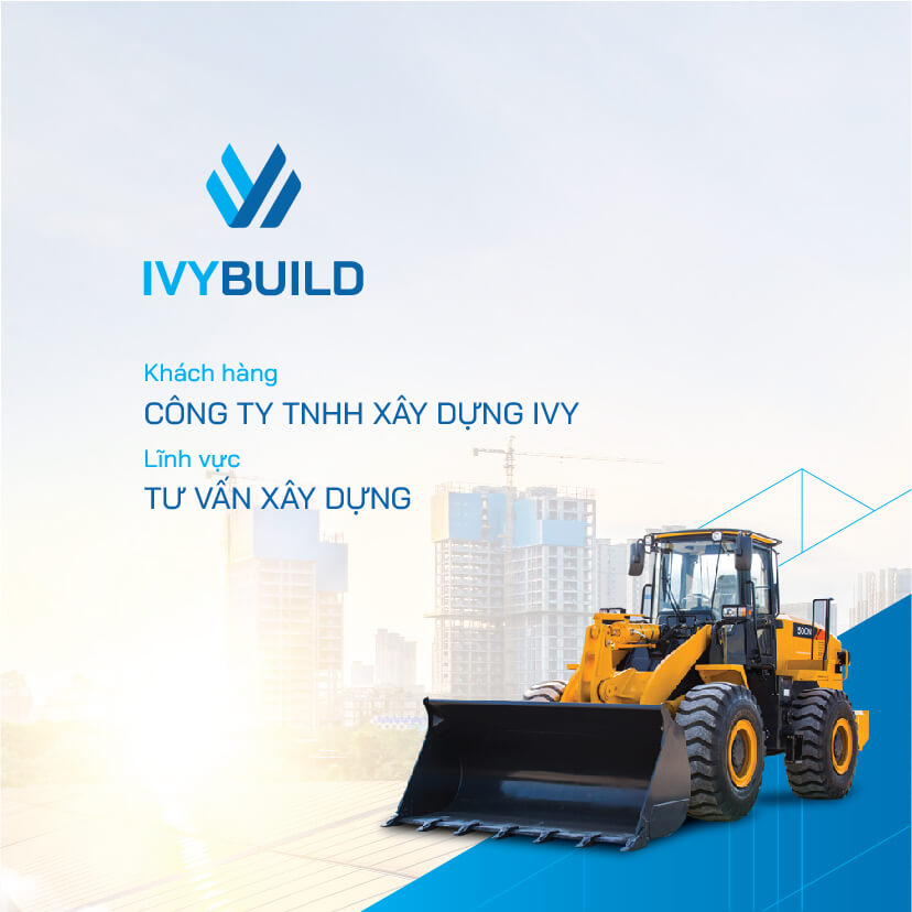 Thiết kế logo, thiết kế nhận diện thương hiệu IVYBUILD - Khách hàng Công ty TNHH Xây dựng IVY