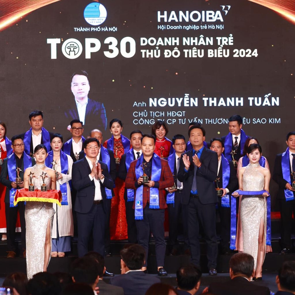 CEO NGUYỄN THANH TUẤN - SAO KIM BRANDING LỌT TOP 30 DOANH NHÂN TRẺ THỦ ĐÔ TIÊU BIỂU 2024 13 CEO Nguyễn Thanh Tuấn lọt top 30 doanh nhân trẻ tiêu biểu thủ đo