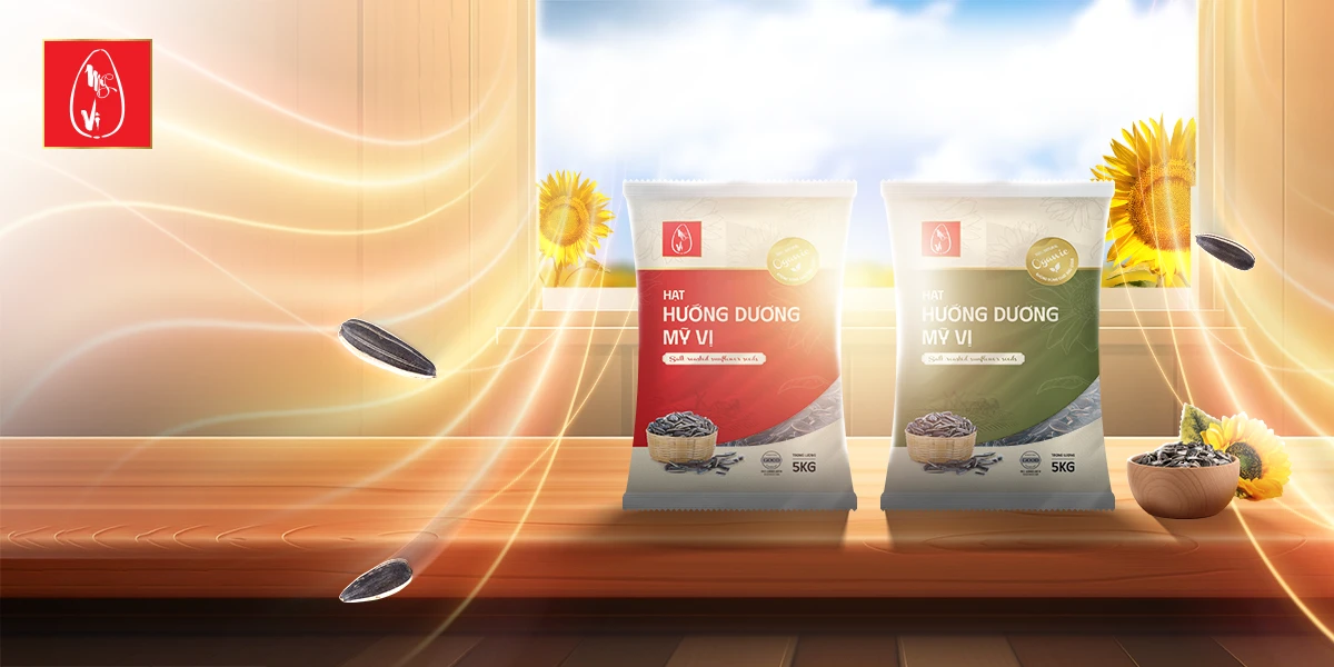 Dự án thiết kế bao bì nhãn mác sản phẩm Hạt hướng dương Mỹ vị Vinapack