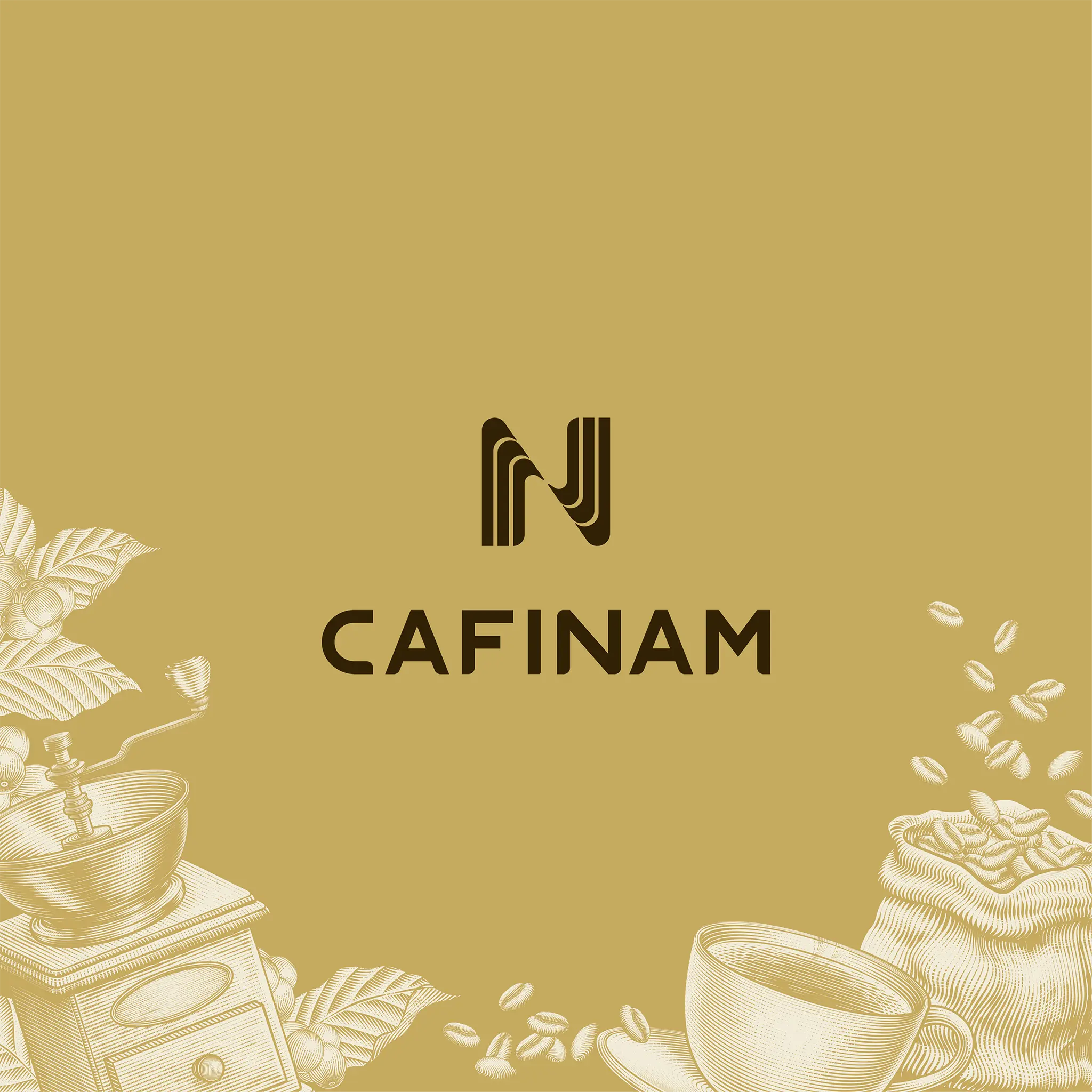Dự án thiết kế Logo, thiết kế thương hiệu Cafinam - 1