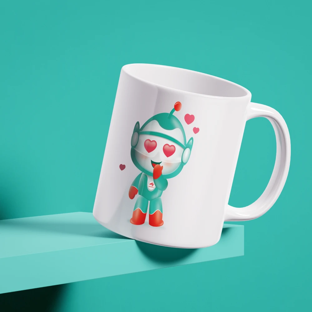 Thiết kế Mascot Ajinomoto - Ứng dụng vào cốc uống nước
