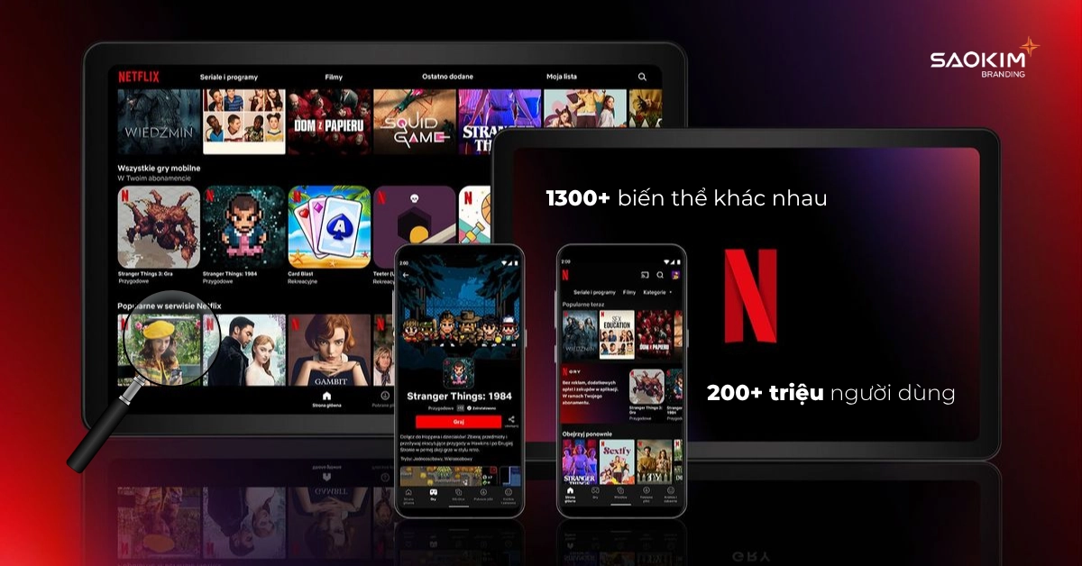 Netflix cá nhân hóa giao diện cho người dùng