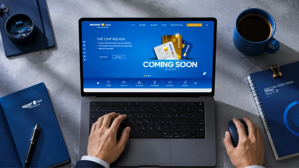 dự án thiết kế website, nhận diện số Bảo việt bank